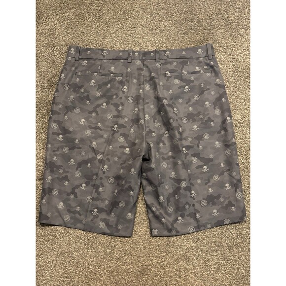 G/FORE Men’s Icon Camo Printed Short Baja Grey Camo Size 36 9.5” inseam Skull - Picture 7 of 7